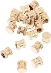 Unomor 20pcs Set Brass Threaded Insert Nuts for Injection Molding Heat Set Inserts Female Thread Design Suitable for Automotive and Electronics