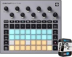 Novation AMS-CIRCUIT-RHYTHM Circuit Rhythm Sampler and Groovebox with 8 Sample Tracks and Sequencer Bundle with 2 YR CPS Enhanced Protection Pack