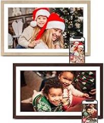 Frameo Digital Picture Frame 2 Pack, 1pc 15.6 inch Photo Frame Electronic 32GB Memory, 1920 * 1080 Touch Screen, 1pc 15.6 inch 1920 * 1080 Digital Photo Frame 32GB Memory, Auto-Rotate, Share Photo Vid