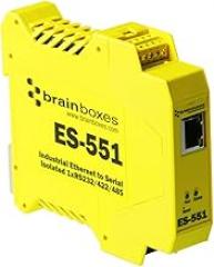 Brainboxes - Device Server - 10MB LAN, RS-232, RS-422, RS-485 (ES-551)