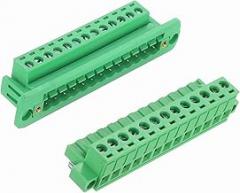 MECCANIXITY 13-Pin 5.08mm Pitch Pluggable Screw Terminal Block Connectors, PA66 300V 10A Through-Wall PCB Terminal with Panel Solderless Wiring Connectors 26-10AWG for Electronic