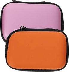 DOITOOL 2Pcs Hard Drive Case Portable Hard Disk Protection Storage Box with Stylish Color Scheme Compact Carrying Case for Electronics Travel Accessories Organizer