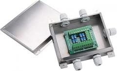 Digital Load Cell Weight Sensor, Digital Junction Box Adjustable Voltage 6-Wire Stainless Steel For Weight Scale, Stainless Steel Digital Junction Box for DIY Electronic Kitchen Scale Kit(Analog 6 wir