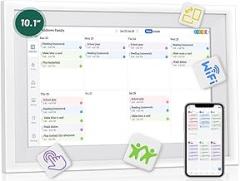 Digital Wall Calendar with Touchscreen, 10 inch Smart Calendar, Electronic Calendar for Family, WiFi Family digital calendar Chore Chart, Wall Planner, WiFi Digital Picture Frame