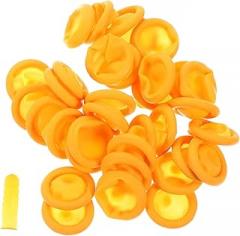 100pcs Anti-Static Latex Finger Covers Breathable Protective Finger Cots for Industrial Use Cracked Relief Comfortable Wear for Electronics and Crafts