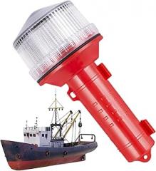 Boat Safety Flares, Solar Powered LED Flare for Boats, Marine Flares Electronic Day/Night Flare Waterproof Fishing Boating Light for Marine Safety