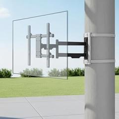 CondoMounts CLMTVA1064 Full-Motion Pillar Mount – Strap-on, No Drilling Required, Fits 37