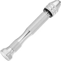 Pin Vise Hand Drill Tool with Keyless Chuck, Swivel Head Precision Pin Vise for Watch Repair and Model Craft, Aluminum Alloy Handheld Drill for Jewelry and Electronics Maintenance