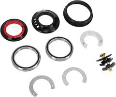 28.6mm Straight Steerer Upper 40mm Tapered Steerer Lower, Headset with 6.5mm Compression, Aluminum Alloy Internal Headset for Mountain Biking, Downhill and All Weather Riding