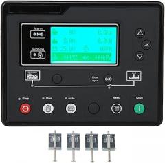 Generator Controller HQM6110U Electronic Generator Set Controller Start‑Stop Automatic Detection Protection 1Hz‑10KHz 0.5‑70V High Precision