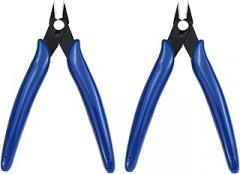 Micro Wire Cutters, Precision Electronic Flush Cutter, Ultrafine Flush Cutting - 2 pack