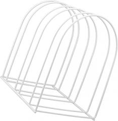 Milisten Metal Woolen Hat Rack Stand for Women White Iron Hat Storage Organizer Tabletop Closet Display and Storage Solution