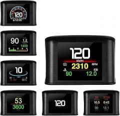 Heads Up Display for Cars HUD OBD2 Head Up Display HUD On Board Computer Digital Speedometer with Electronic Accessories Velocity Measurement