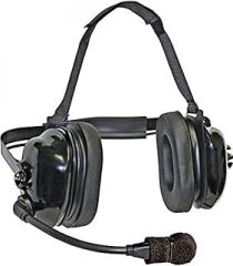 Klein Electronics Titan-Flex Titan-FlexBoom Headset; Extreme High-Noise, Dual-Muff Headset with FlexBoom Microphone, Foam Pads and Black Earshells; Universal 5-pin Cable Connector