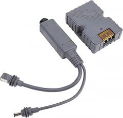 150W GigE PoE Injector with Splitter DC48-57V 3A 10/100/1000Mbs Gigabit Ethernet PoE Injector ESD Guard for Mini Antenna Device DC Input ABS Material