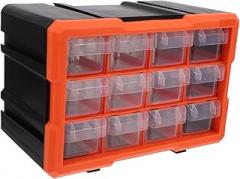Small Electronics Parts Organizer Box Compartments Storage for Screws and Components Flexible Tool Storage for Garage and Workshop