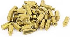 Electronic Components 40 Pcs PC PCB Motherboard Brass Standoff Hexagonal Spacer M3 9+4mm
