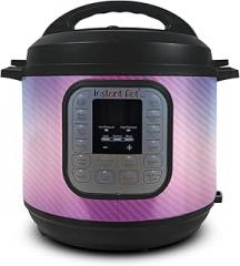 Carbon Fiber Skin Compatible with Instant Pot Duo 6-Quart - Royal Haze - Premium 3M Vinyl Protective Wrap Decal - Easy to Apply | Made in The USA by MightySkins