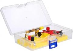 Vaguelly Science Experiment Box Circuit Learning Kit Simple Circuit Kit Basic Circuit Basic Circuit Learning Starter Kit Elementary Electronics Kit Circuits Kits Plastic Yellow