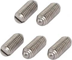 Tool Parts and Accessories M6x14mm 304 Stainless Steel Body Slotted Ball Style Spring Plunger 5pcs (#CN-140824-09415)