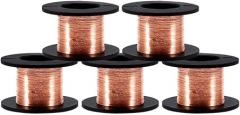 5 Pcs/Set Enameled Copper Wire, 0.1mm Gauge, 15m Length Each, for Electronics Repair & Maintenance