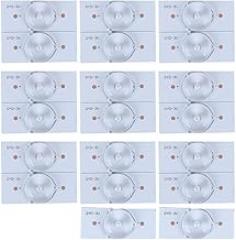 LED Chip Strips 50 Pcs, Super Bright 3V SMD Lamp Beads, Fiberglass Board with Optical Lens Filter for 32 65 inch LED TV Repair and Strip Lights, Consumer Electronics (20PCS)