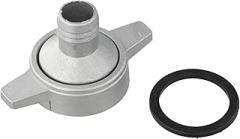 for Water Aluminum Pipe Connector with Rubber Gasket for in, 2 in, 3 in Pipes - for Long Lasting Fitting for Generator & Outdoor Use, Lightweight Repair Part(2 inch to inch)