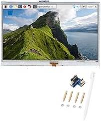 5 Inch HDMI Resistive LCD for 3B/4B, 800x480 Touch Screen with Interface for Mini PC - HD Quality, Easy Installation and Versatile Use for Electronic Projects