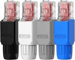 1PCS RJ45 Connector, CAT6A CAT5E CAT6 Field Termination(Cat5e - Blue)