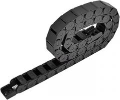 Semi-Enclosed Cable Drag Chain Energy Chain 15mmx40mm Electronic Devices Black 1M(15x30 mm)