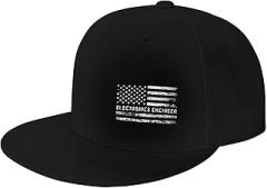 JFJFNMF Electronics Engineer American Flag Baseball Cap for Men Women Snapback Hat Hip Hop Style Flat Bill Hats