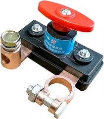 Battery Master Disconnect Switch - Negative Power-Off Switch, 12-24V, Advanced Power Cut/Off Kill Switch