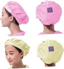 Veemoon 4pcs Static Workshop Hat Breathable Mesh Window Polyester Chef Cap for Yellow for Electronics Food Industry