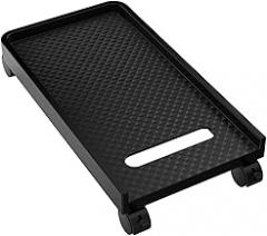 Desktop CPU Stand Cart With Raised Bottom And Two Locking Casters For Easy Mobility PC Stand
