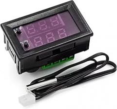 Intelligent Electronic Thermostat Control Switching Programmable Setting Double Color LED Screen Wide Ranges -50℃ to 110℃ Color LED Temperature Display