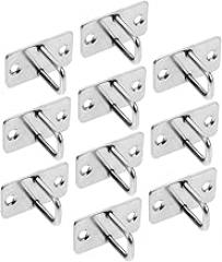 ERINGOGO 10pcs Cabinet Locks Electronic Lock System Stainless Steel Eye Plate Hooks for Secure Hidden Storage Mailbox Server Cabinet