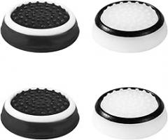 4 Pcs Thumb Grips, Thumbstick Grips Caps, Silicone Thumb Stick Gamepad Cover, Joystick Grips Analog Accessories for PS5 PS4 Xbox Series X/S Xbox One Switch Pro Controller