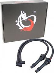 AIP Electronics Dragon FIRE Performance Street Series Direct Fit 8mm Low Ohm Spark Plug Wire Set Compatible with 2013-2020 Polaris Ranger General 900 1000 Replaces 4014032 4014033 OEM Fit PWJ248