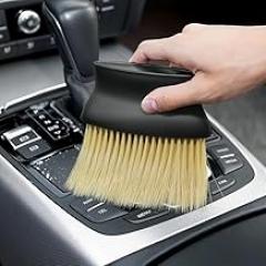 Car Duster Brush, Soft Microfiber Cleaning Brush for Car Interior Detailing, Dashboard, Air Vents, Keyboard & Home Use - Flexible & Lint-Free