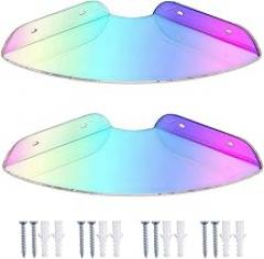 Pack of 2 Easy Install Acrylic Corner Stands for Mounting Speakers Security Cameras and Small Electronics Quickly Multipurpose Mount