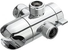 1Pc 3-Way G1/2 Shower Diverter Valve Water Separator Shower Tee Adaptier Adjustable Faucet Switcher Bathroom Replacement Part ABS New 2026 High for Reliable Electronic Component