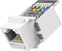 10pcs Cat6 RJ45 Ethernet Modular Female Jack Wall Adapter