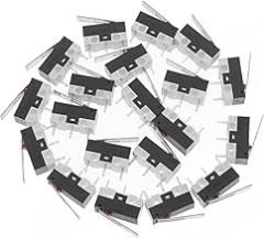 Micro Switch 2A 125V 3-Pin Limit Switch with Roller Actuator for 3D Printers Electronic Components and Appliances Replacement