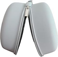 Circular Travel Storage Case, Portable Electronic Organizer Box with Zipper, Lightweight U-Shaped Pillow Carrying Case, Gray (5.9inches)