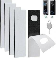 5 Pack Doorbell Adhesive Mount Tape Compatible with Eufy Security Video Doorbell E340/C31, No Drill Doorbell Mount, 1 Pack Doorbell Pin, Apartment Door Bell Kits
