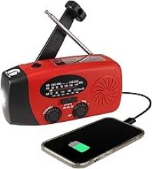 Guardian Survival Gear 4-in-1 Dynamo NOAA Weather Band, AM/FM Radio, Ultrabright LED Flashlight, Solar and USB Charging, Phone Charger