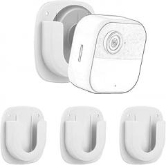 3pcs Wall Mount Bracket Compatible with Blink Camera Outdoor 4 / Blink Mini 2 / Mini, 2 Way Installation No Drilling Indoor Accessories Adhesive Camera Mount with Expansion Plug & Screw