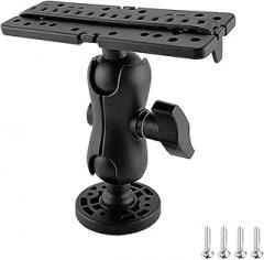 Fish Finder Mount Base, Universal Marine Electronic Mount, 360 Degree Rotation Holder for Boat, Kayak, Pontoon, Canoe