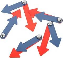 VANZACK 5Pcs Plastic Clock Hands Replacement Kit for DIY Clock Repair Easy Installation Educational Tool for Learning