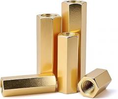 BORDSTRACT 20PCS M3, Brass Hexagonal PCB nut standoffs, Internal Thread Hexagonal washers, Suitable for motherboards, Circuit Boards and Electronic Products M3*60